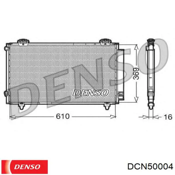 Купить DCN50004 Denso Радиатор системы охлаждения кондиционера