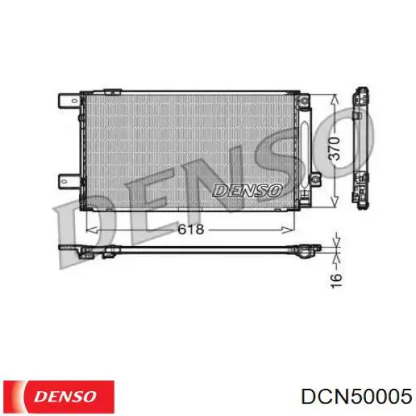DCN50005 Denso радиатор кондиционера