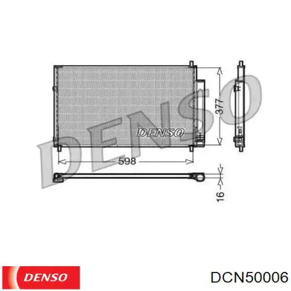 DCN50006 Denso радиатор кондиционера