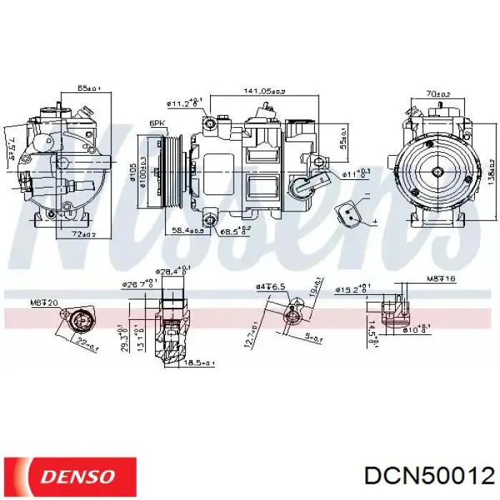 Купить DCN50012 Denso Радиатор системы охлаждения кондиционера