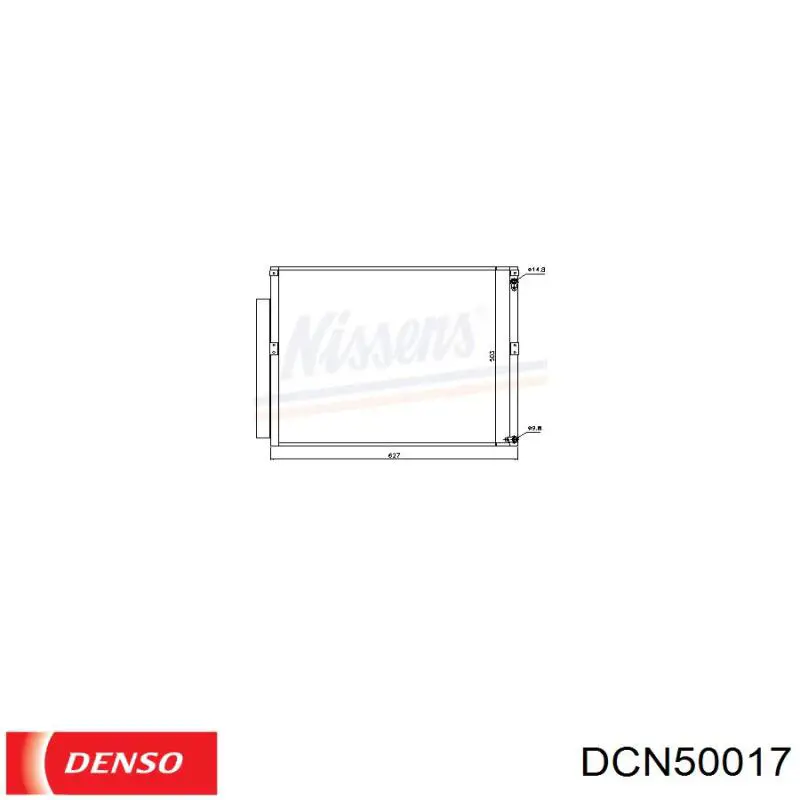 Конденсатор кондиционера Denso DCN50017 цена, от 79.22 USD