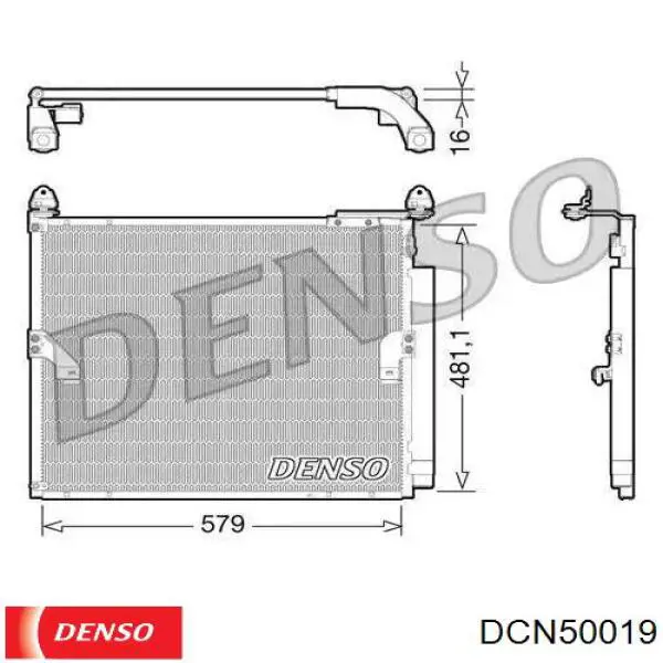 Радиатор кондиционера DCN50019 Denso