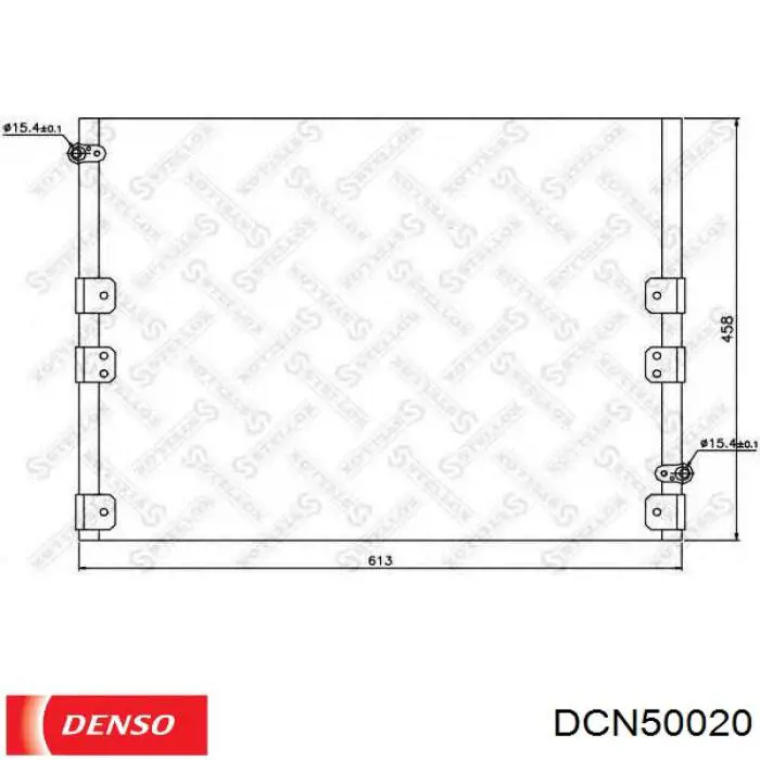 Радиатор охлаждения кондиционера Denso DCN50020