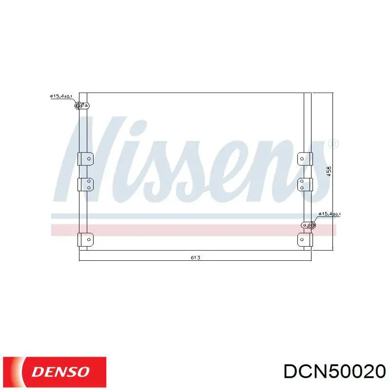Condensador aire acondicionado DCN50020 Denso