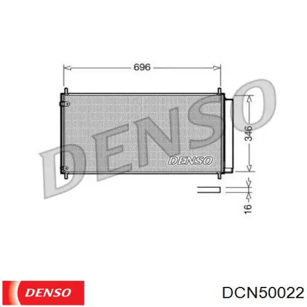 Купить DCN50022 Denso Радиатор системы охлаждения кондиционера