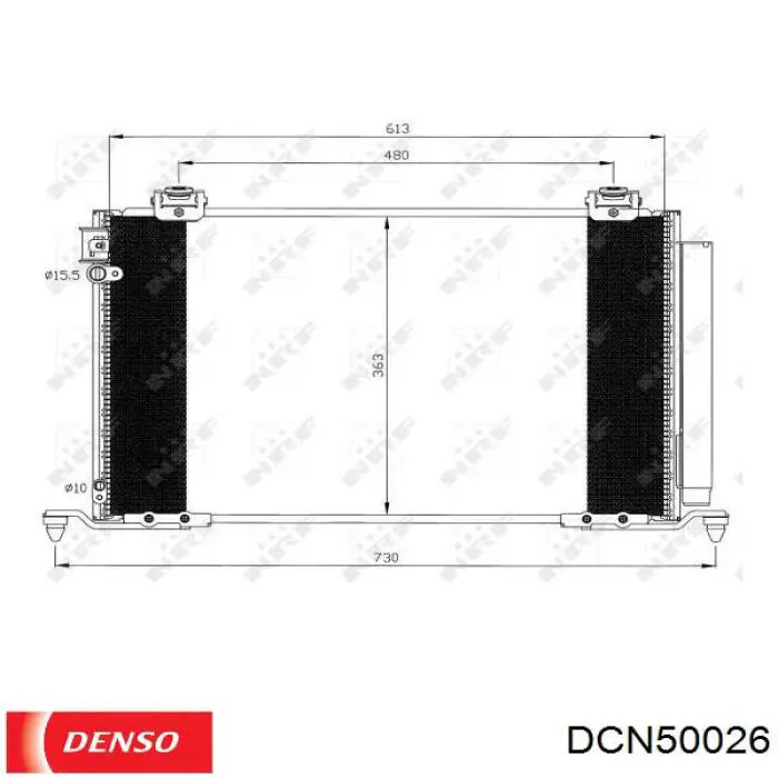 Condensador aire acondicionado DCN50026 Denso