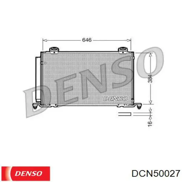DCN50027 Denso радиатор кондиционера