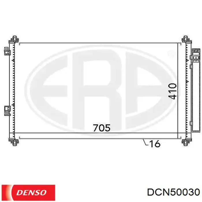 Радиатор кондиционера DCN50030 Denso