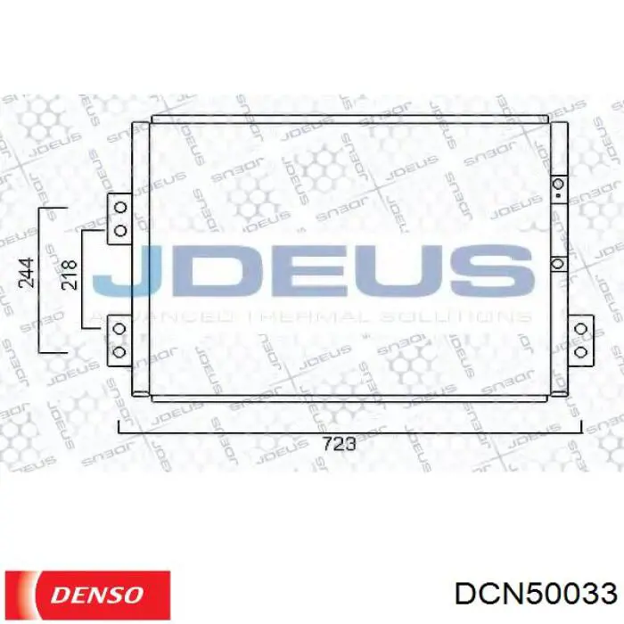 Радиатор кондиционера DCN50033 Denso