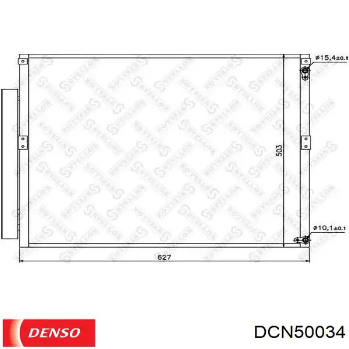 Купить DCN50034 Denso Радиатор системы охлаждения кондиционера