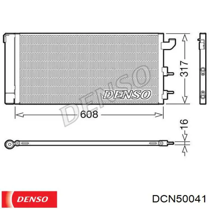 Радиатор кондиционера DCN50041 Denso