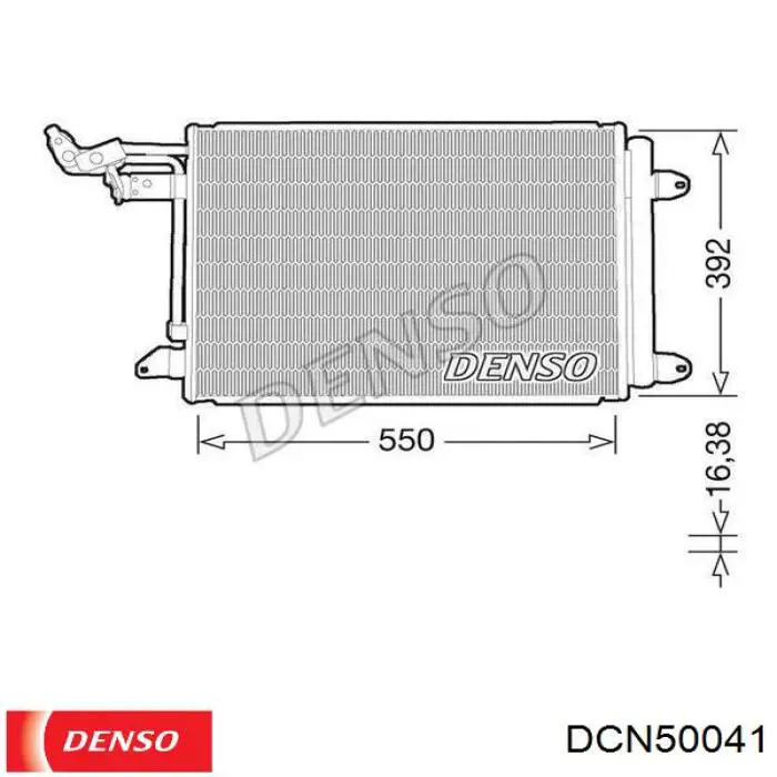 Конденсатор кондиционера Denso DCN50041 цена, от 58.90 USD