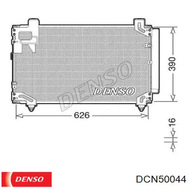 Радиатор кондиционера DCN50044 Denso