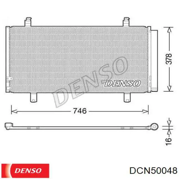 Радиатор кондиционера DCN50048 Denso