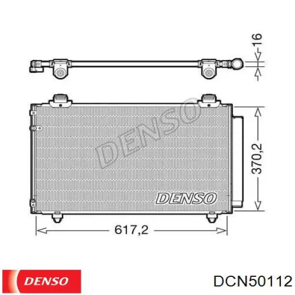 DCN50112 Denso радиатор кондиционера
