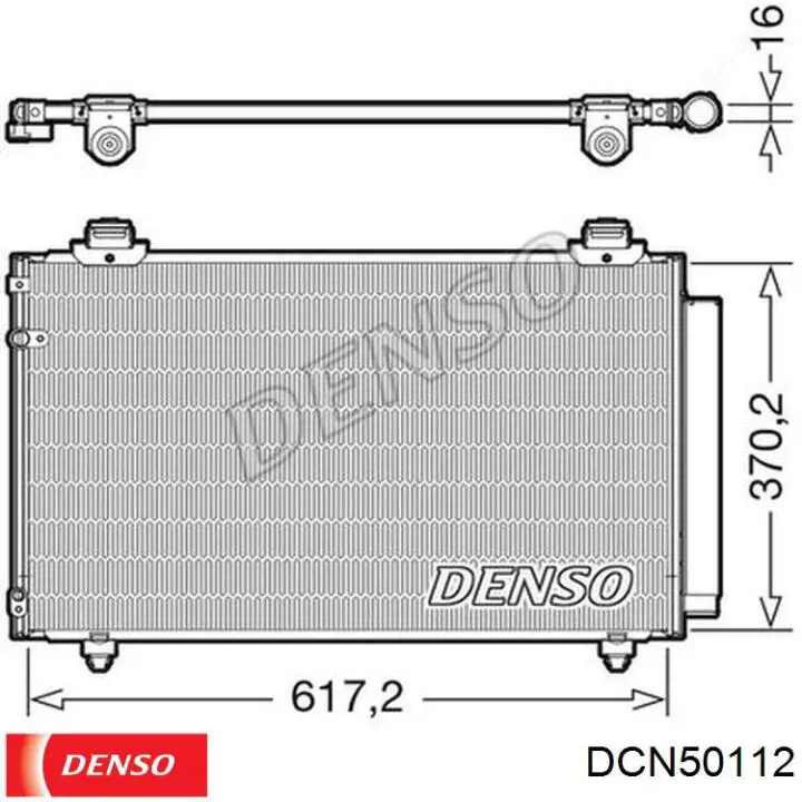 Купить DCN50112 Denso Радиатор системы охлаждения кондиционера