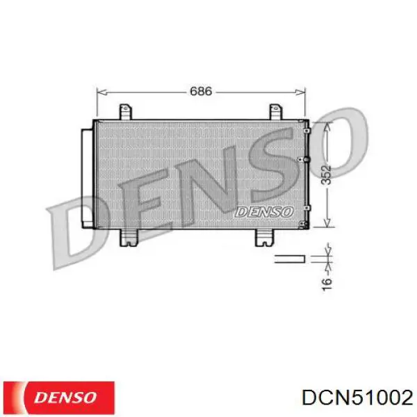 Condensador aire acondicionado DCN51002 Denso
