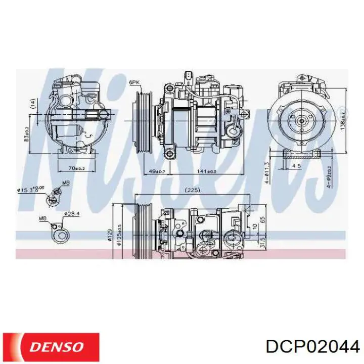 Насос кондиционера Denso DCP02044