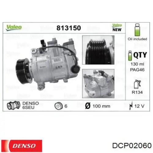 Насос кондиционера Denso DCP02060