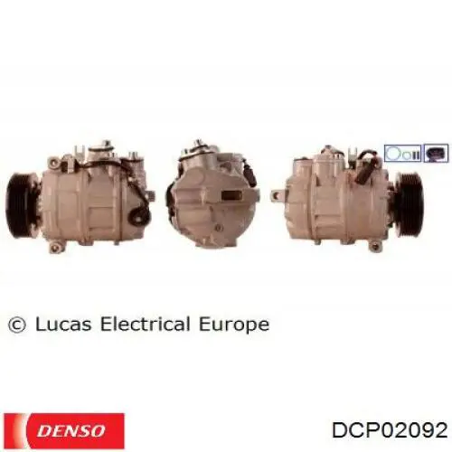 Купить DCP02092 Denso Компрессор климатической установки