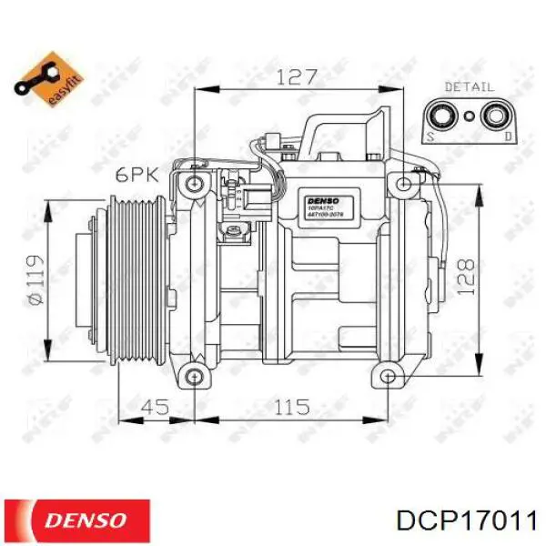 Купить Компрессор кондиционера Мерседес-бенц Спринтер I 3-t 903