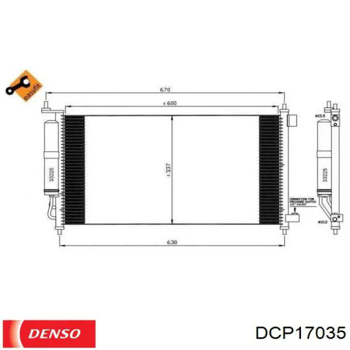 Купить DCP17035 Denso Компрессор климатической установки