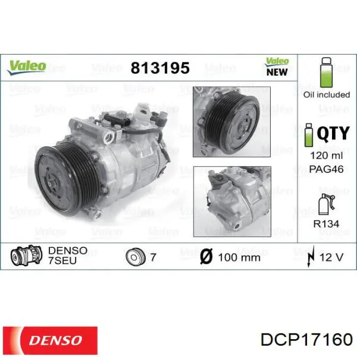 Насос кондиционера Denso DCP17160