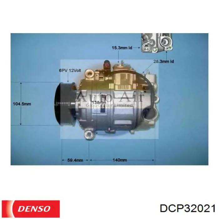 Компрессор кондиционера DCP32021 Denso