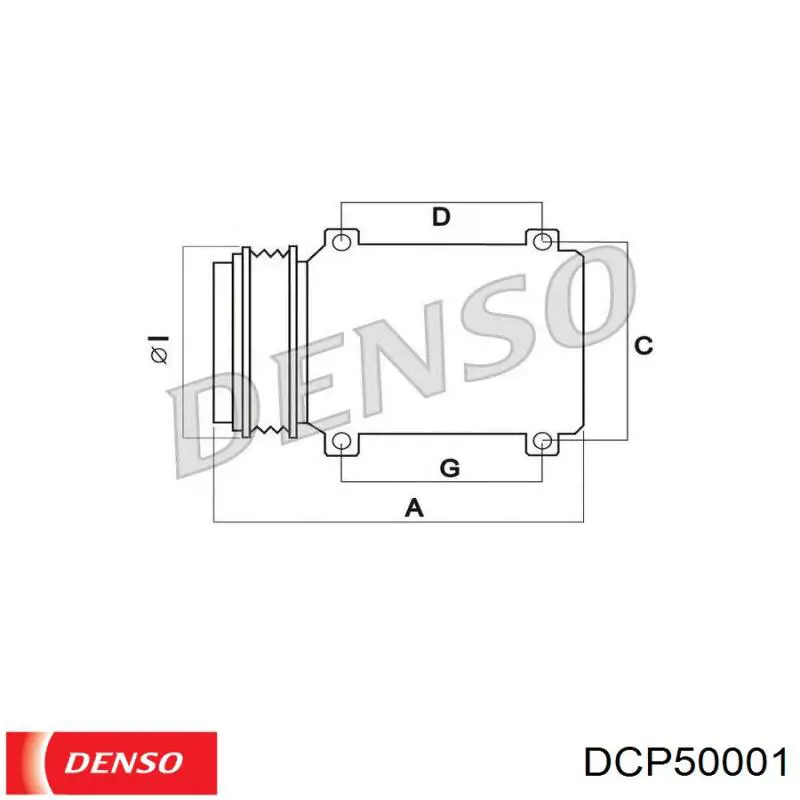 DCP50001 Denso компрессор кондиционера