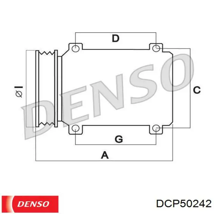 Компрессор кондиционера DCP50242 Denso