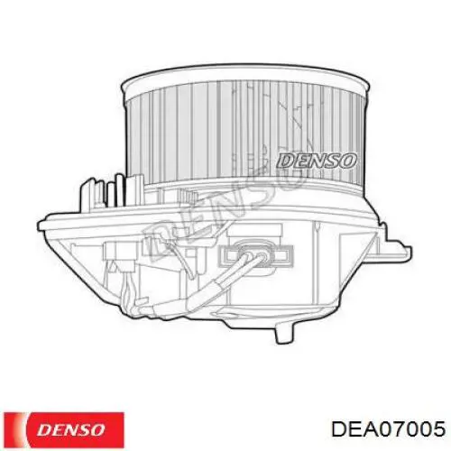 Мотор вентилятора печки (отопителя салона) DENSO DEA07005