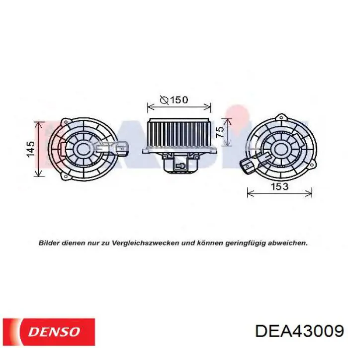 Мотор вентилятора печки (отопителя салона) Denso DEA43009 цена, от 99.47 USD