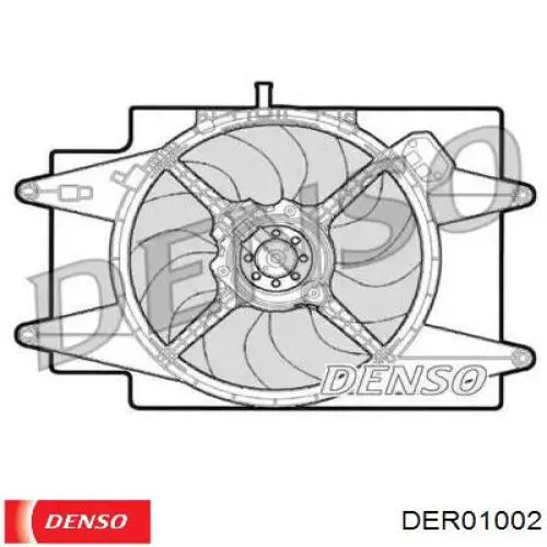 Диффузор вентилятора в сборе с мотором и крыльчаткой DER01002 Denso