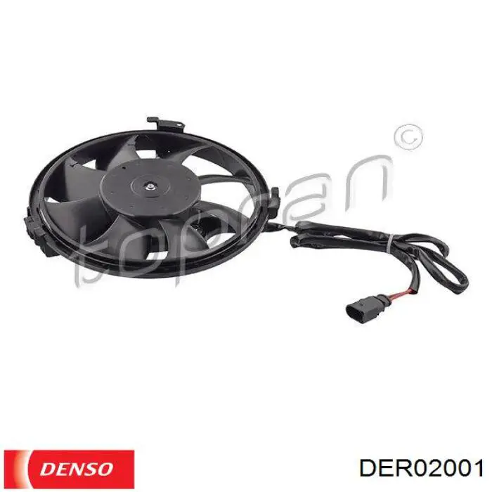 Ventilador (rodete +motor) refrigeración del motor con electromotor completo DER02001 Denso