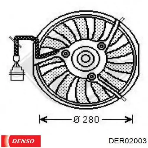 Купить DER02003 Denso Вентилятор кондиционера