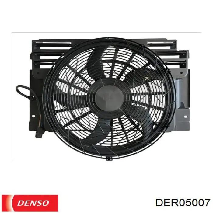 Difusor de radiador, aire acondicionado, completo con motor y rodete DER05007 Denso