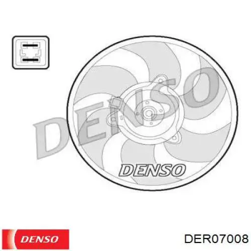 Мотор вентилятора системы охлаждения DER07008 Denso