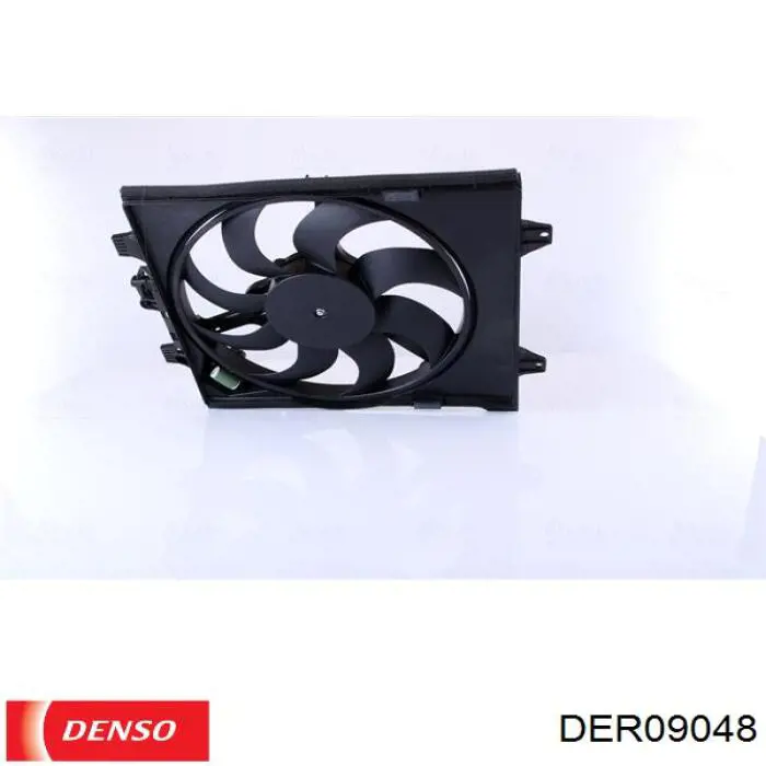 Диффузор вентилятора в сборе с мотором и крыльчаткой DER09048 Denso