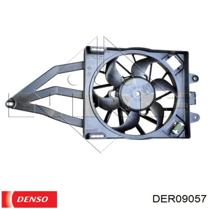 Диффузор вентилятора в сборе с мотором и крыльчаткой DER09057 Denso