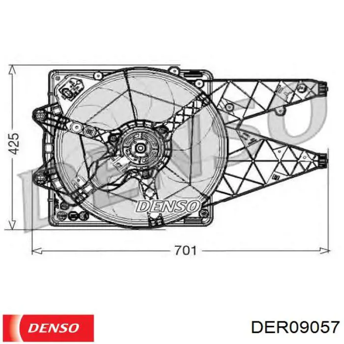 Диффузор радиатора охлаждения в сборе с мотором и крыльчаткой Magneti Marelli 069422854010 цена, от 77.47 USD