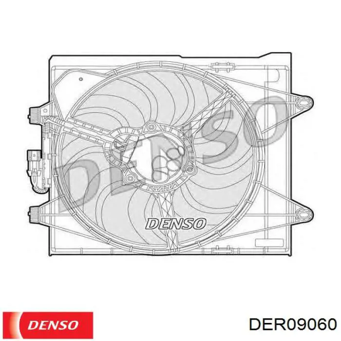 DER09060 Denso Вентилятор радиатора