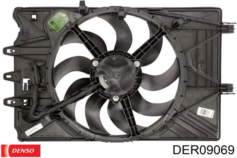 Диффузор радиатора охлаждения в сборе с мотором и крыльчаткой Denso DER09069 цена, от 129.57 USD