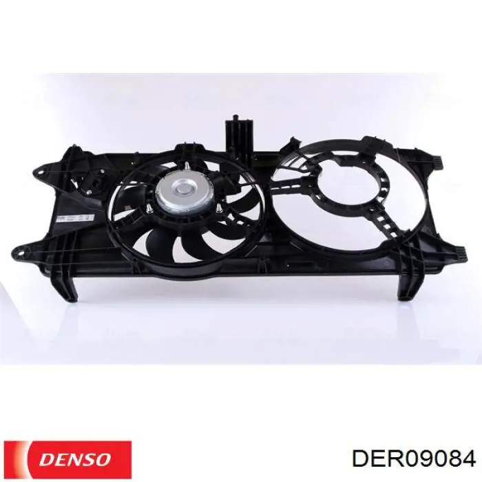 DER09084 Denso диффузор радиатора охлаждения, в сборе с мотором и крыльчаткой