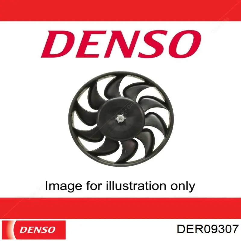 DER09307 Denso Диффузор радиатора охлаждения в сборе с мотором