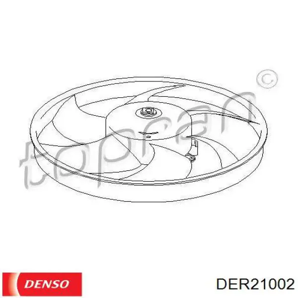 Купить DER21002 Denso Электровентилятор охлаждения в сборе (мотор+крыльчатка)