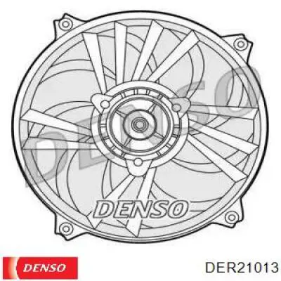 Электровентилятор охлаждения в сборе (мотор+крыльчатка) Denso DER21013