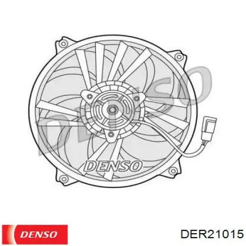 Электровентилятор охлаждения в сборе (мотор+крыльчатка) Denso DER21015