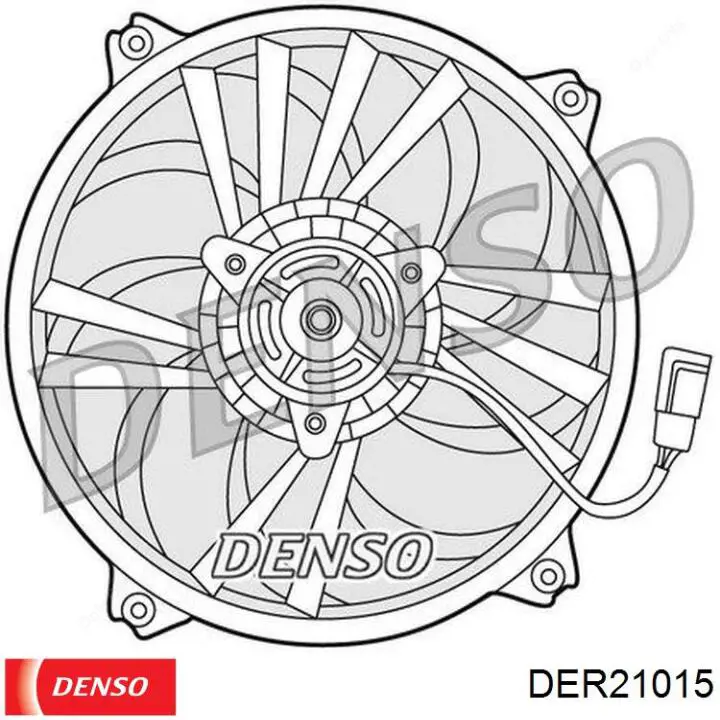 Ventilador (rodete +motor) refrigeración del motor con electromotor completo DER21015 Denso