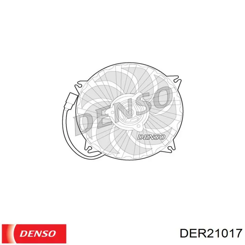 Ventilador (rodete +motor) refrigeración del motor con electromotor completo DER21017 Denso