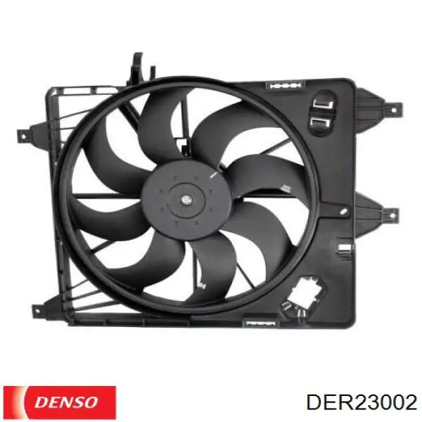 Difusor de radiador, ventilador de refrigeración, condensador del aire acondicionado, completo con motor y rodete DER23002 Denso